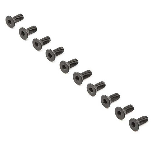 Flat Head Screws M4 x 10mm STL (10)