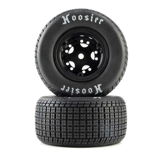 Hoosier Hard Mounted Black Tyres FR/RR (2) 22S DLM