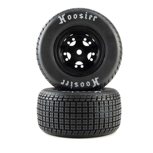 Hoosier Soft Mounted Black Tyres FR/RR (2) 22S DLM