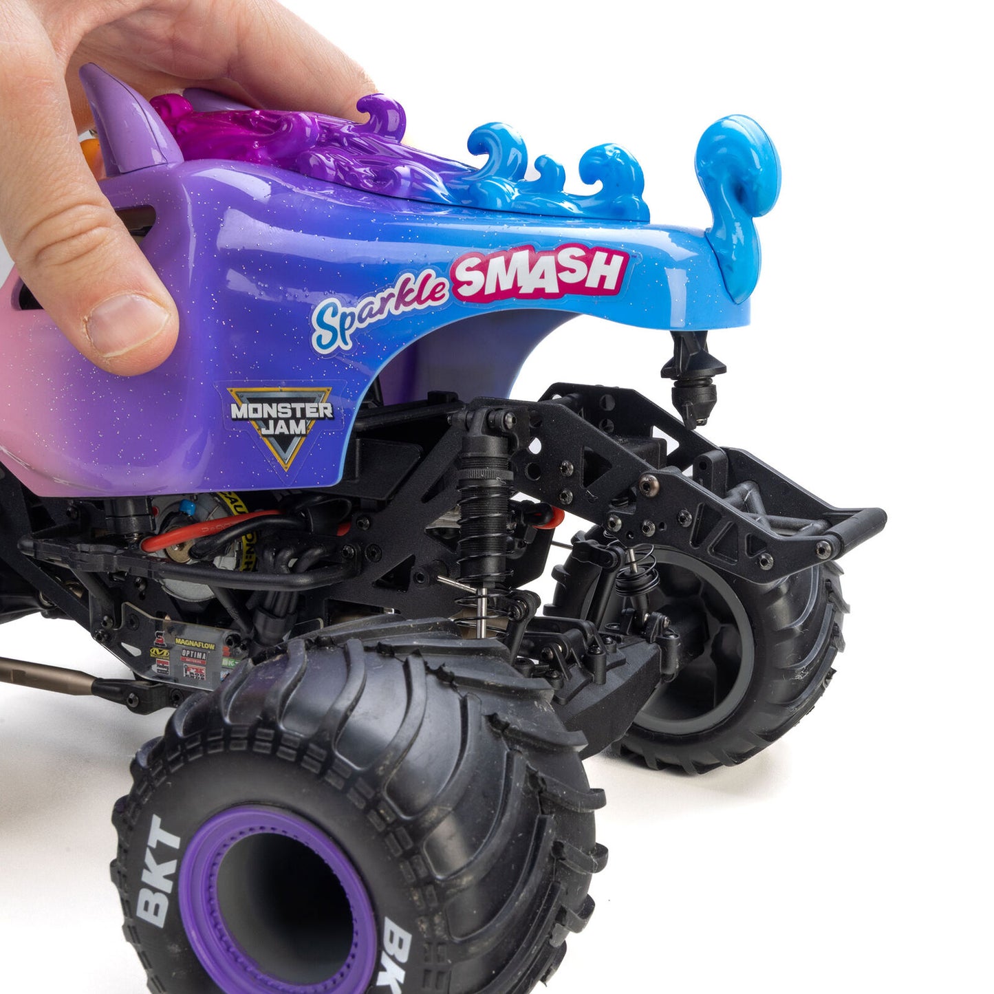 Losi 1/18 Mini LMT 2S (Battery & Charger Included) - Sparkle Smash