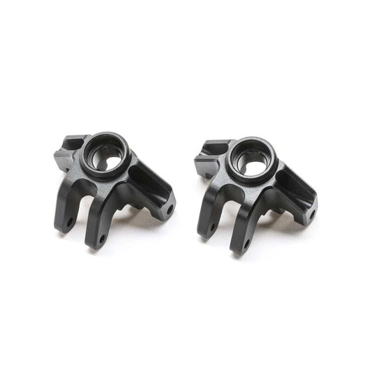 Steering Spindle Set Aluminum Black Mini LMT
