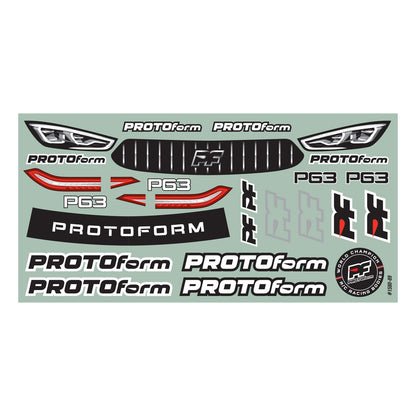 1/10 P63 Lightweight 0.65mm Clear Body 190mm TC
