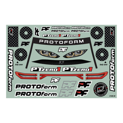 1/10 PTzero1 Lightweight 0.65mm Clear Body 190mm TC