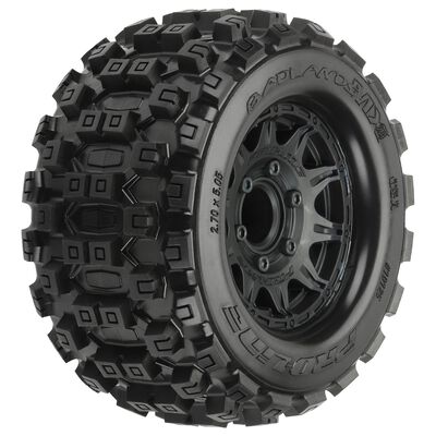 1/10 Badlands MX28 F/R 2.8" MT Tyres MTD 12mm/14mm Black Raid (2)