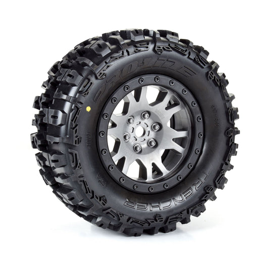 Limited Edition Trencher Pro-Loc F/R Mounted 24mm Grey/Black Impulse (2) X-MAXX