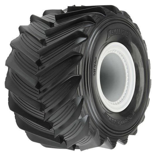 1/10 Demolisher F/R 2.6"/3.5" MT Tyres Mounted 12mm Grey Wheels (2)
