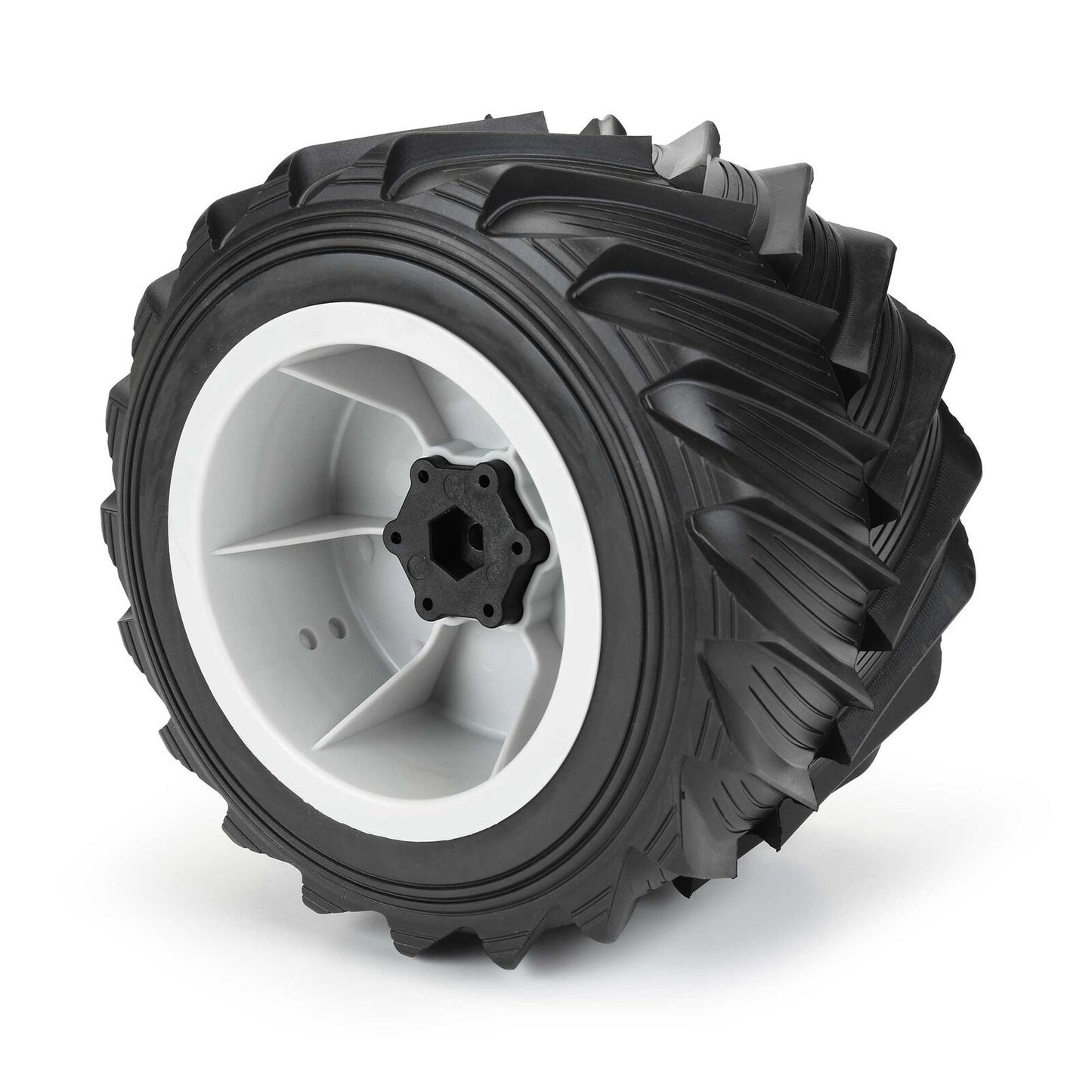 1/10 Demolisher F/R 2.6"/3.5" MT Tyres Mounted 12mm Grey Wheels (2)