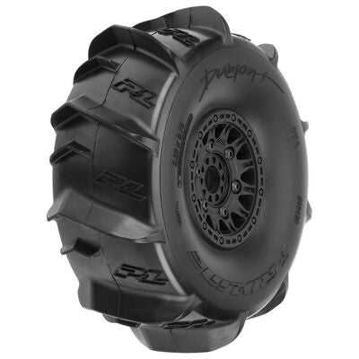 1/7 Dumont Sand/Snow F/R Tyres MTD 17mm Black Raid (2) MOJAVE/UDR