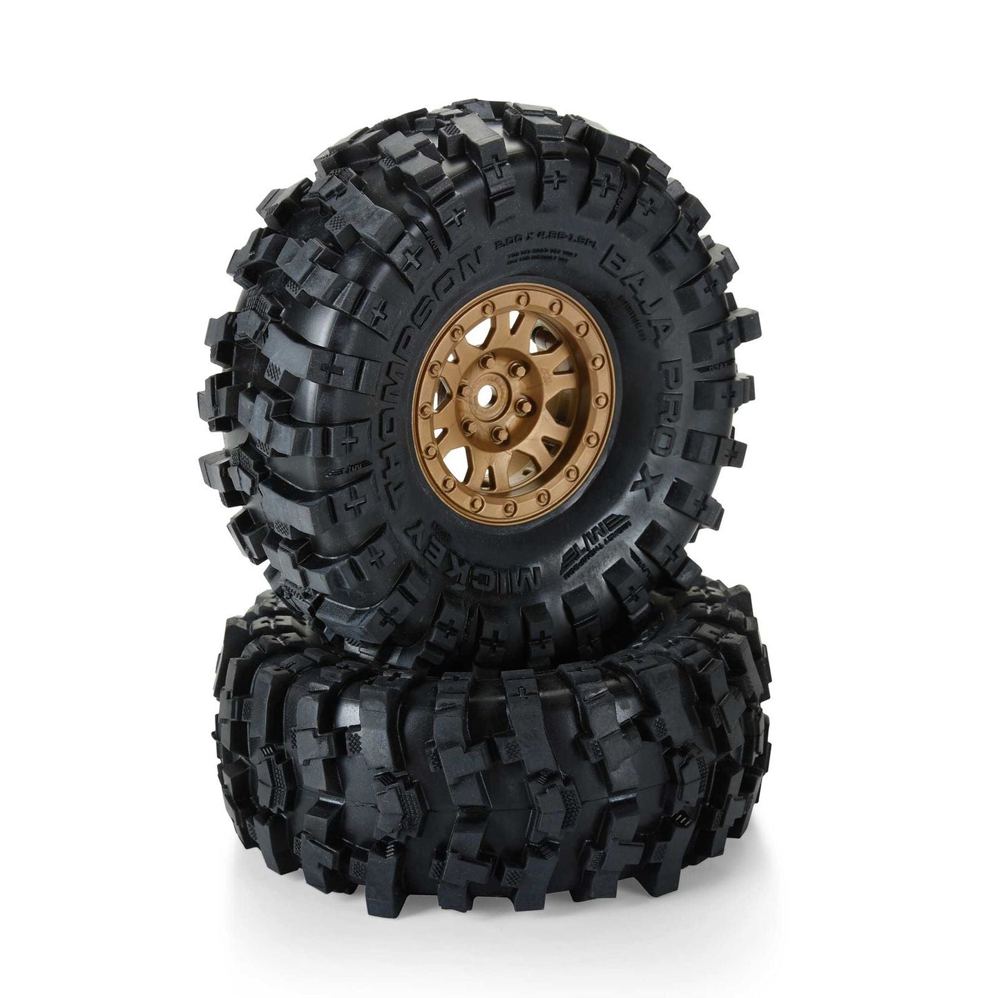 1/10 Limited Edition Mickey Thompson Baja Pro X G8 1.9" Crawler Tyres Mounted 12mm Bronze