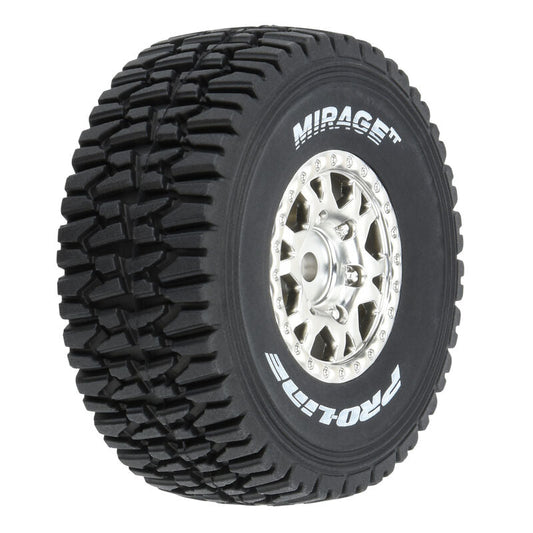 1/16 Mirage TT F/R Tyres MTD 12mm Silver Impulse (4) MOJAVE GROM