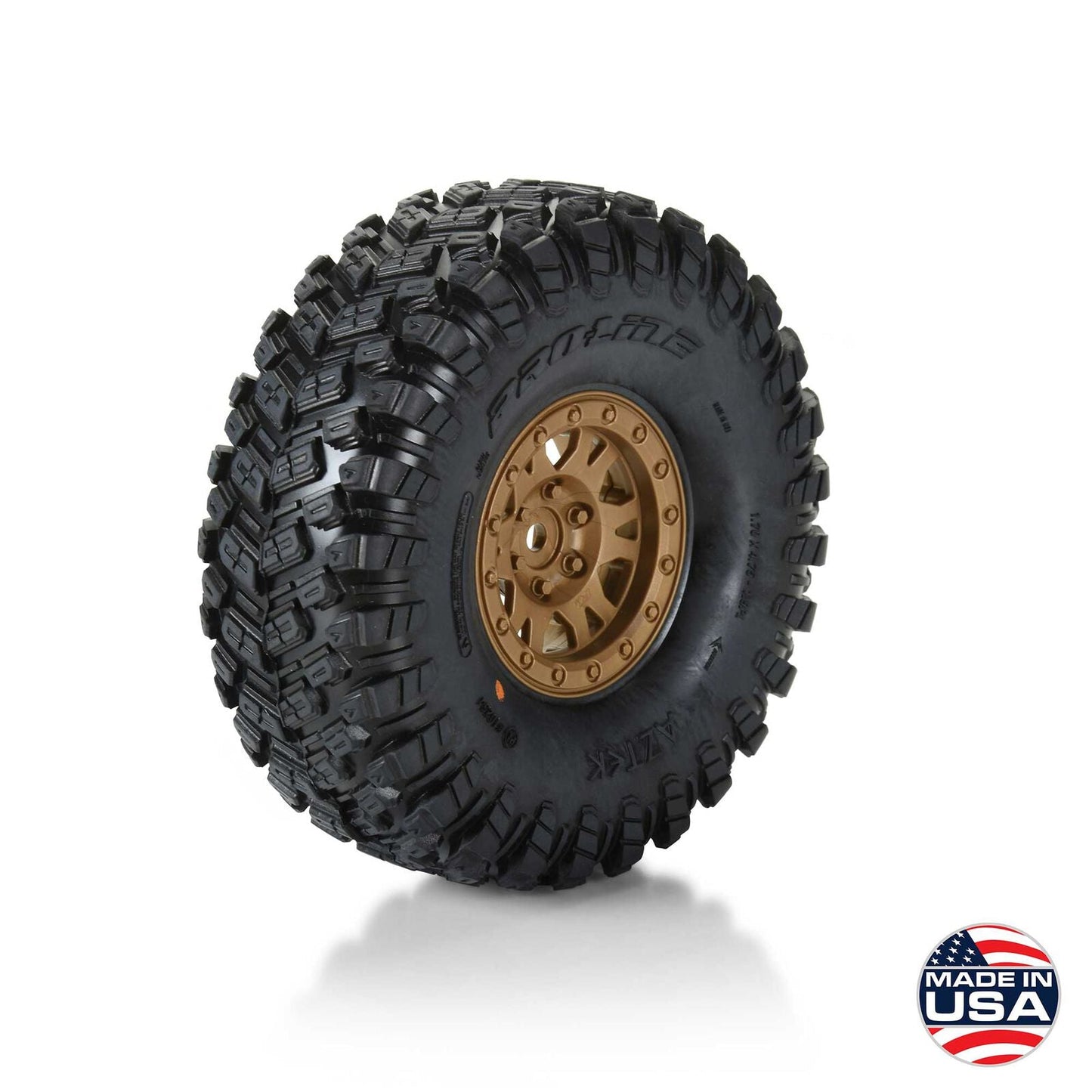 1/10 Limited Edition Aztek G8 1.9" Crawler Tyres Mounted 12mm Bronze Impulse (2)
