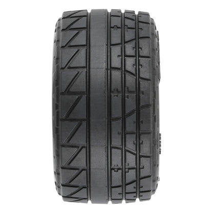 1/18 Menace F/R Street Tyres MTD 12mm Black Raid (4) GRANITE GROM