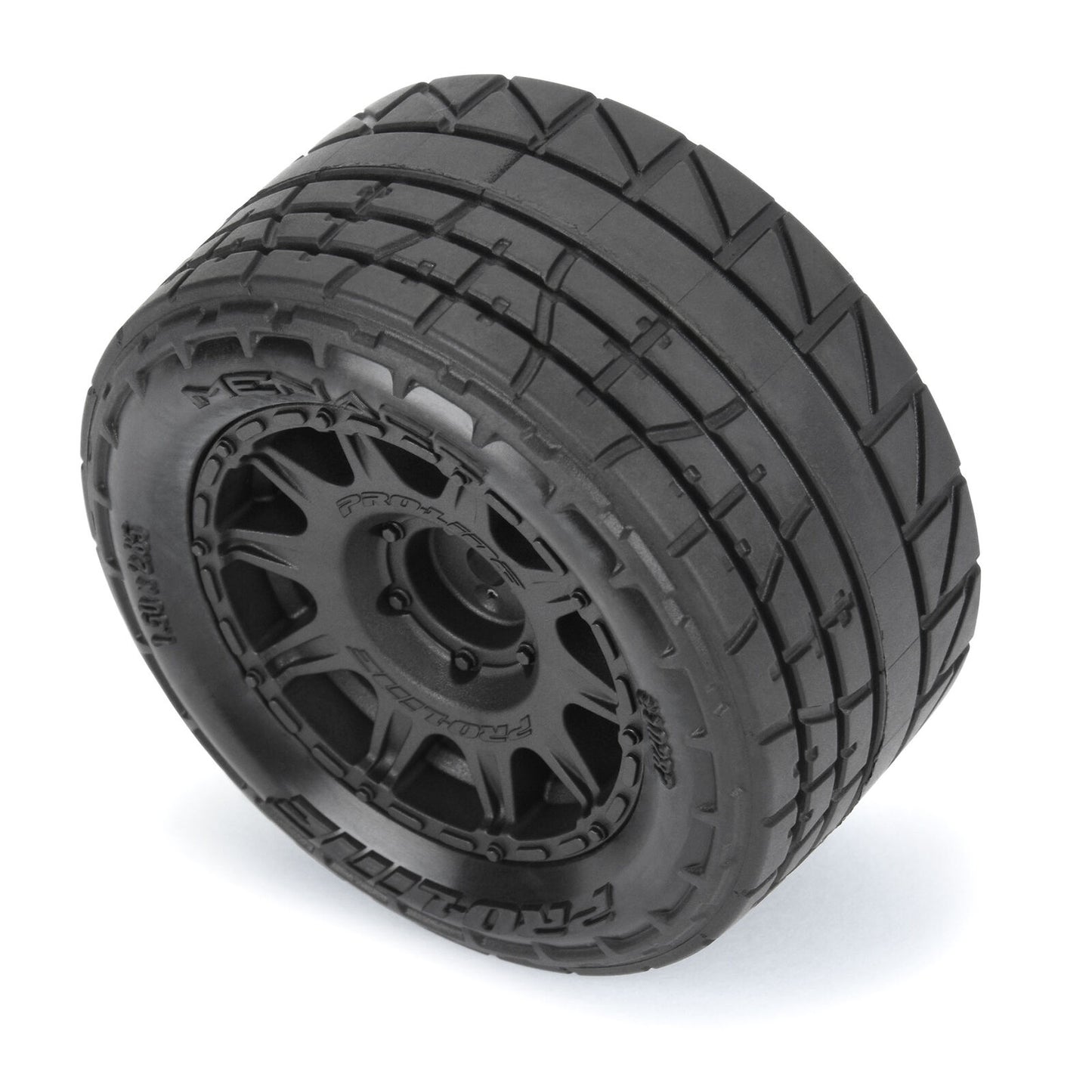 1/18 Menace F/R Street Tyres MTD 12mm Black Raid (4) GRANITE GROM