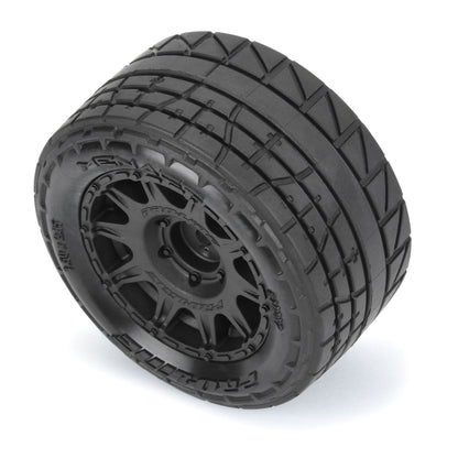 1/18 Menace F/R Street Tyres MTD 12mm Black Raid (4) GRANITE GROM