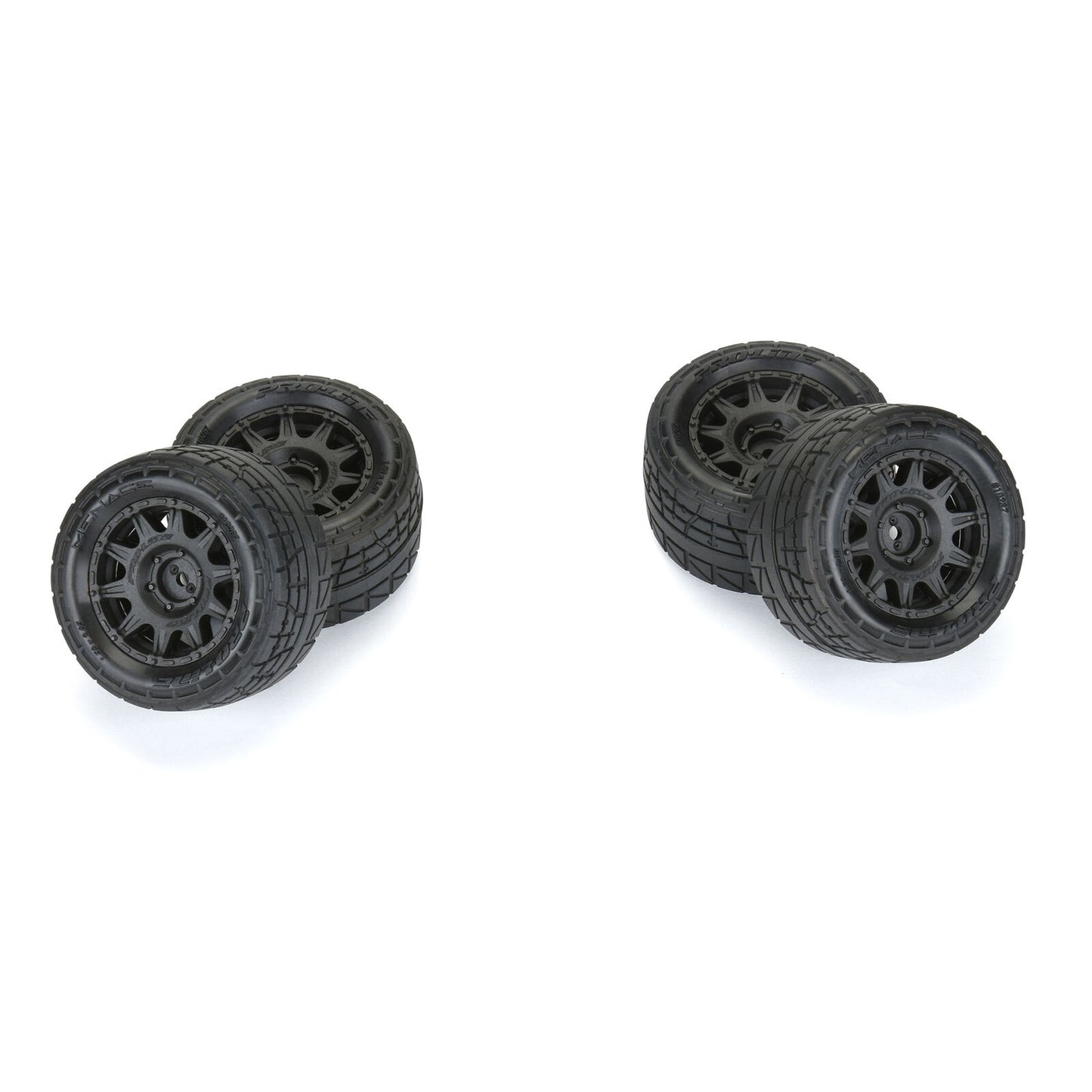 1/18 Menace F/R Street Tyres MTD 12mm Black Raid (4) GRANITE GROM
