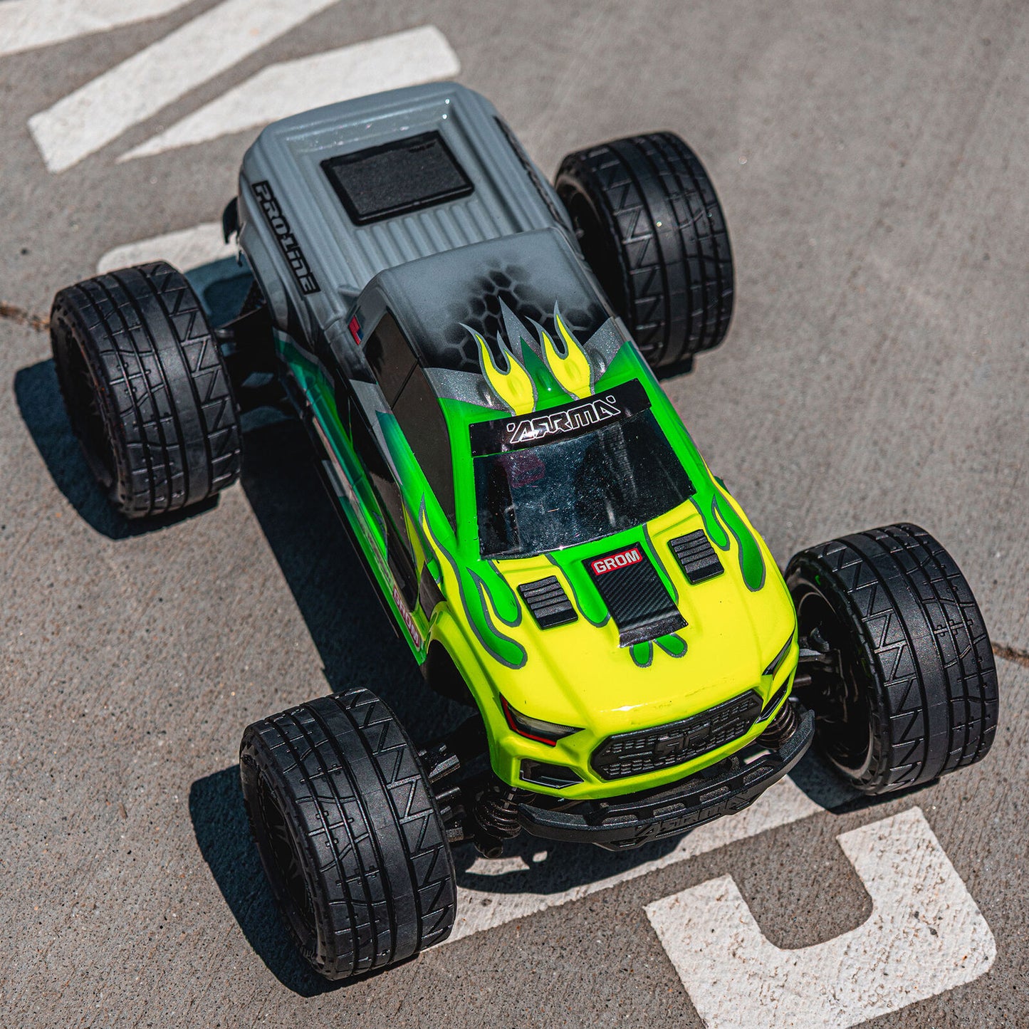 1/18 Menace F/R Street Tyres MTD 12mm Black Raid (4) GRANITE GROM