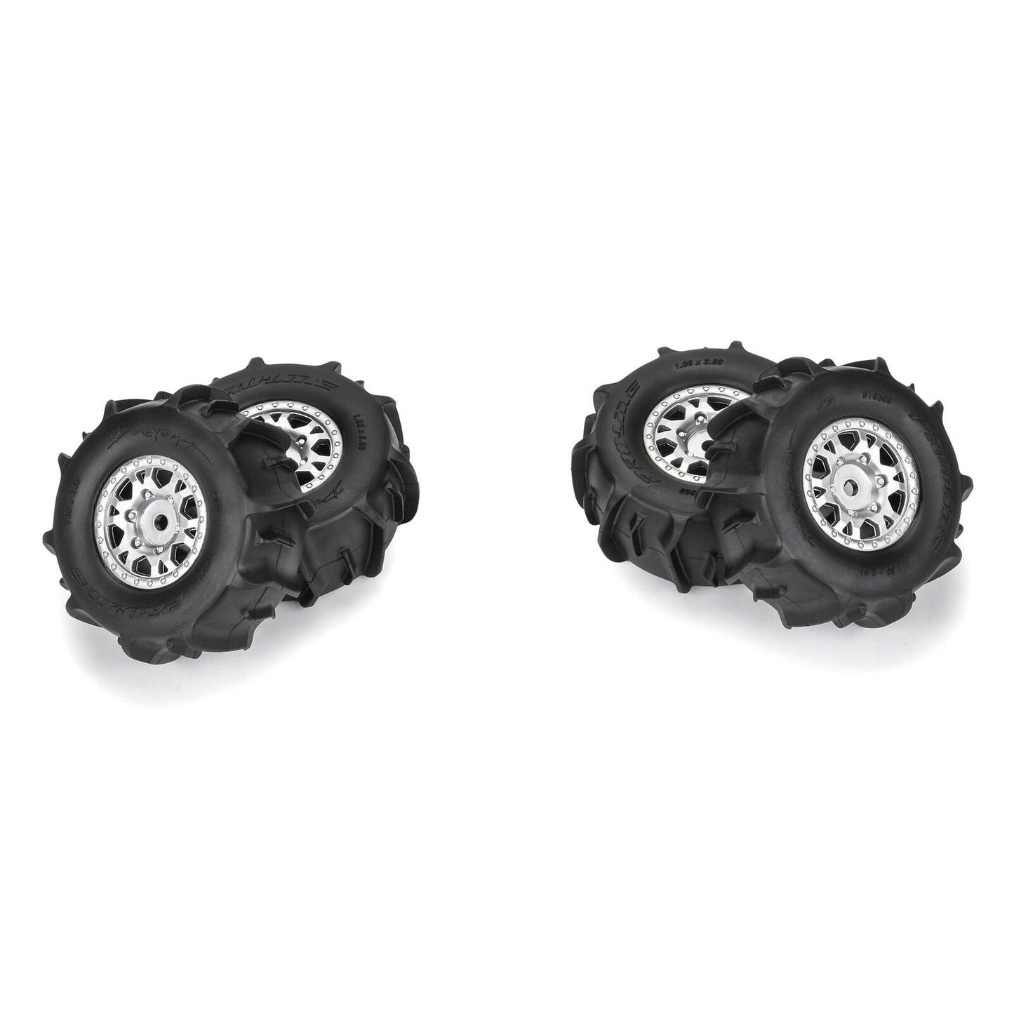 1/16 Dumont F/R Tyres MTD 12mm Black Impulse (4) MOJAVE GROM