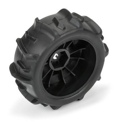 1/16 Dumont F/R Tyres MTD 12mm Black Impulse (4) MOJAVE GROM