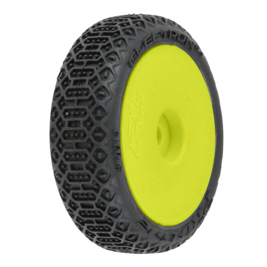1/24 Electron 2.0 Buggy F/R Tyres Mounted 7mm Yellow (4) Micro-B