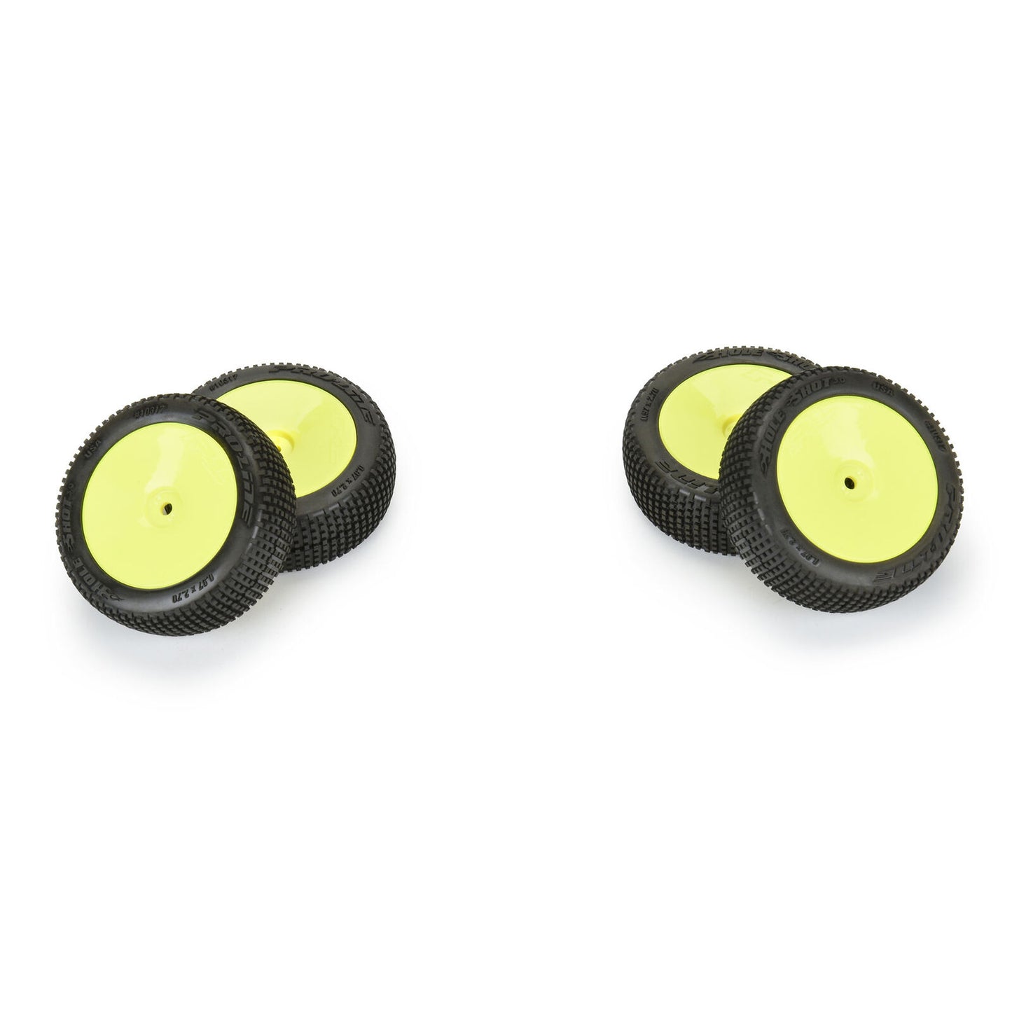 1/14 Hole Shot 3.0 F/R Tyre MTD 12mm Yellow Velocity (4) TYPHON GROM