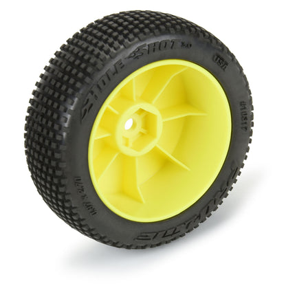 1/14 Hole Shot 3.0 F/R Tyre MTD 12mm Yellow Velocity (4) TYPHON GROM