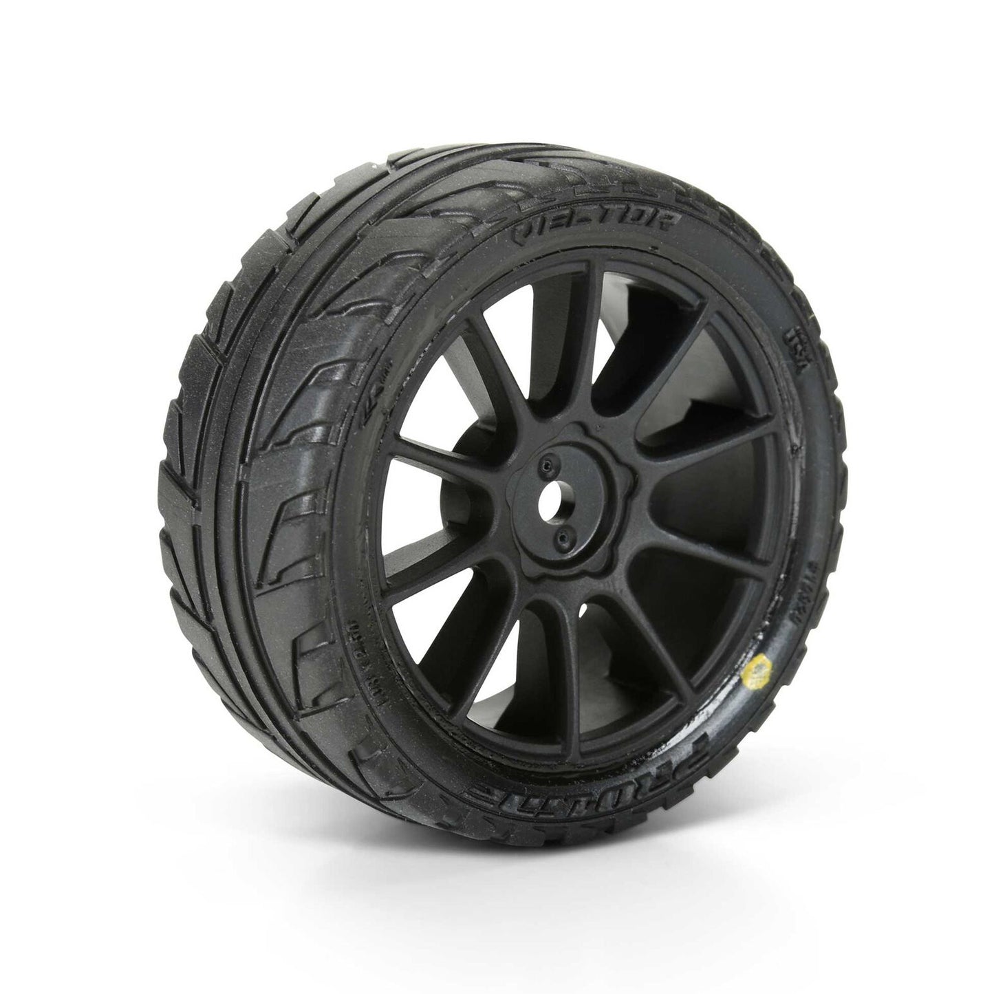 1/14 Vector Tyre MTD 12mm Black Velocity Wheel (4) ARRMA TYPHON GROM