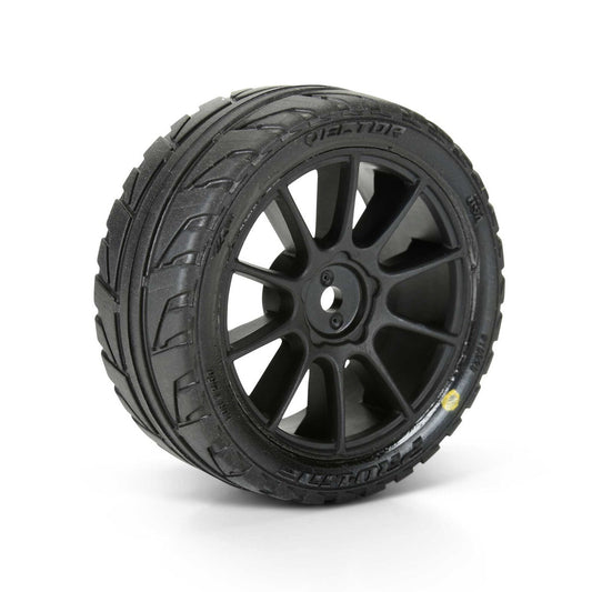 1/14 Vector Tyre MTD 12mm Black Velocity Wheel (4) ARRMA TYPHON GROM