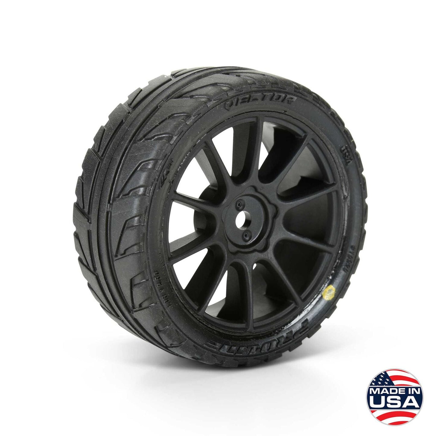 1/14 Vector Tyre MTD 12mm Black Velocity Wheel (4) ARRMA TYPHON GROM