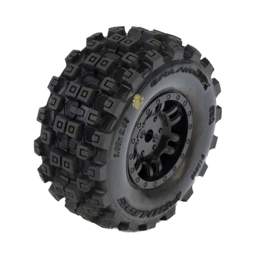 1/16 Badlands MX Front/Rear Tyres Mounted 12mm Black Split Six (4) MOJAVE GROM