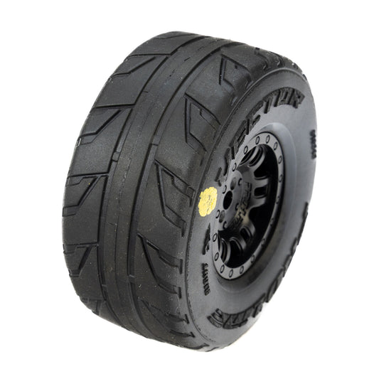 1/16 Vector Front/Rear Tyres Mounted 12mm Black Split Six (4) MOJAVE GROM