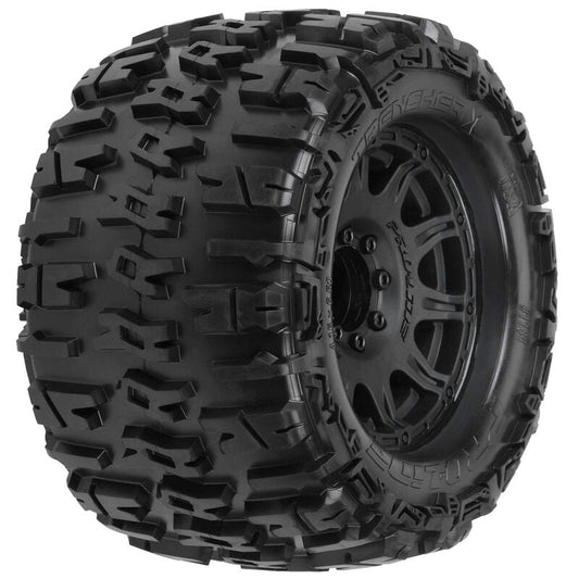 1/8 Trencher X F/R 3.8" MT Tyres Mounted 17mm Black Raid (2)