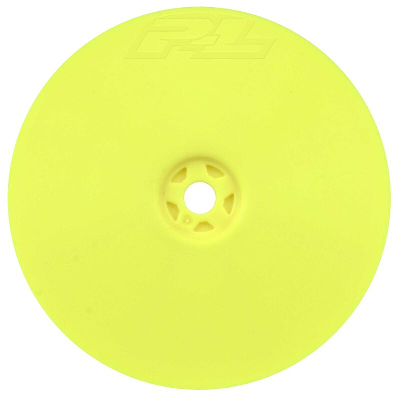 1/10 Velocity 4WD Front 2.2" 12mm Buggy Wheels (2) Yellow 22X-4 XB4