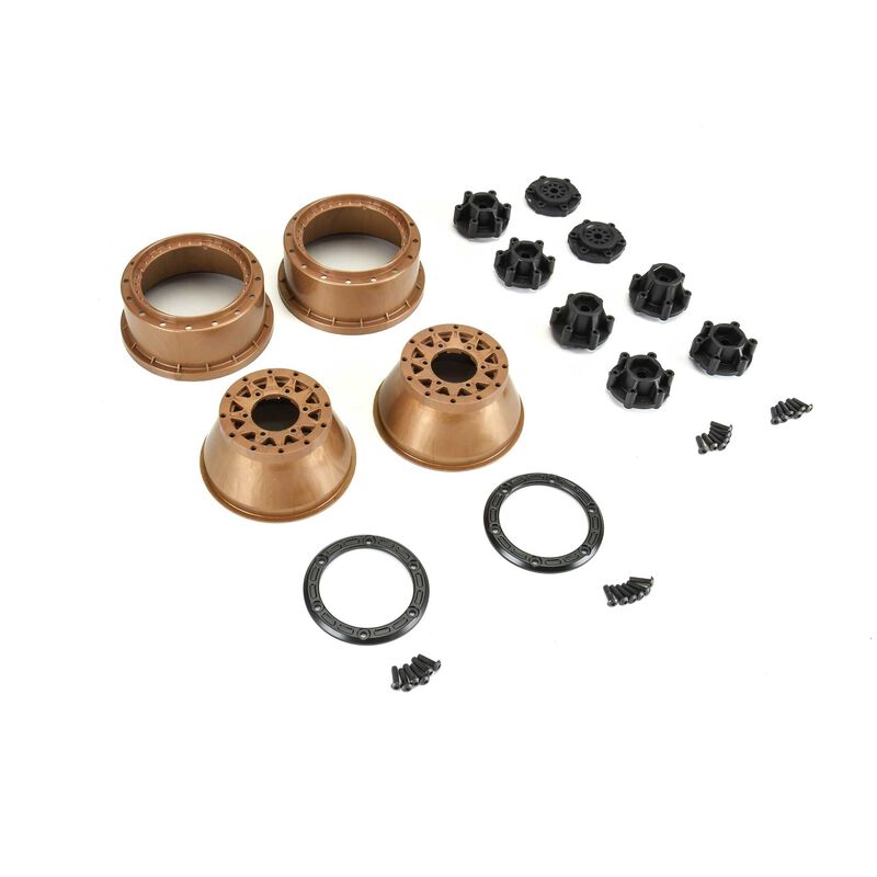 Limited Edition Raid Bead-Loc F/R 2.2"/3.0" 12 14mm SC Wheels (2) Black/Bronze