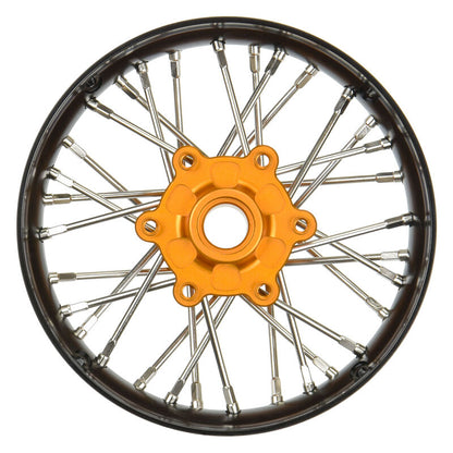 1/4 Pro-Spec Aluminum V2 Bead Front Wheel Black/Gold (1) Promoto-SM