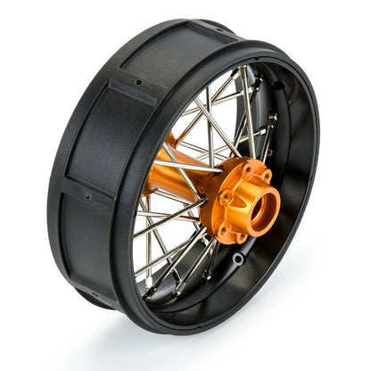 1/4 Pro-Spec Aluminum V2 Bead Rear Wheel Black/Gold (1) Promoto-SM