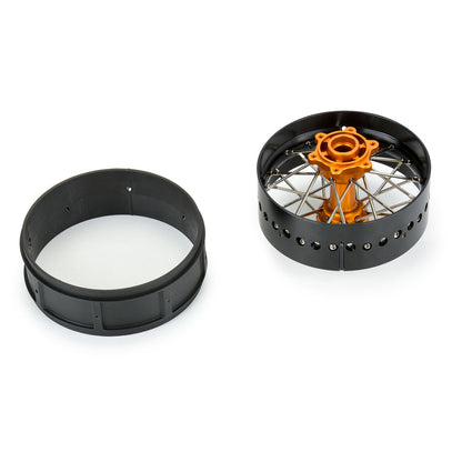 1/4 Pro-Spec Aluminum V2 Bead Rear Wheel Black/Gold (1) Promoto-SM