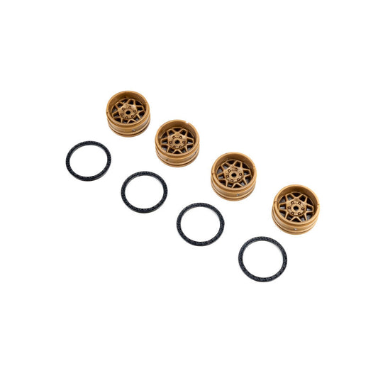 1/30 KMC Torx Wheels Glue-On Bead Rings (4) Axial SCX30