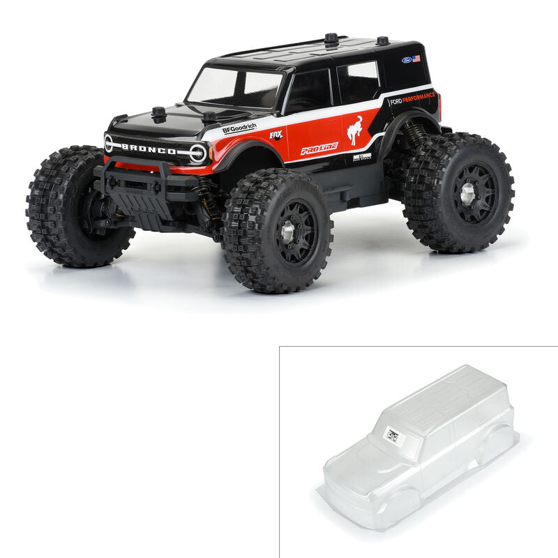 1/10 2021 Ford Bronco Clear Body: Stampede, Granite, Vorteks