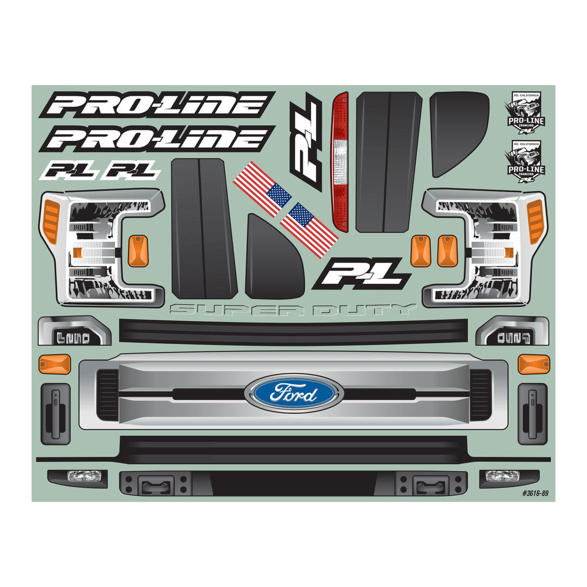 1/6 2017 Ford F-250 Super Duty Cab-Only Clear Body SCX6