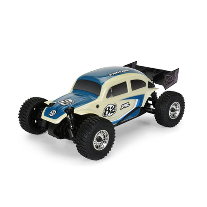 Class 1 VW Bug Blue Body Kit with Flat Iron Tyres (4) ARRMA TYPHON GROM