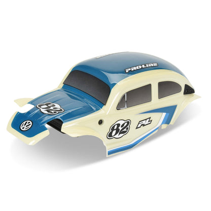 Class 1 VW Bug Blue Body Kit with Flat Iron Tyres (4) ARRMA TYPHON GROM