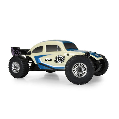 Class 1 VW Bug Blue Body Kit with Flat Iron Tyres (4) ARRMA TYPHON GROM