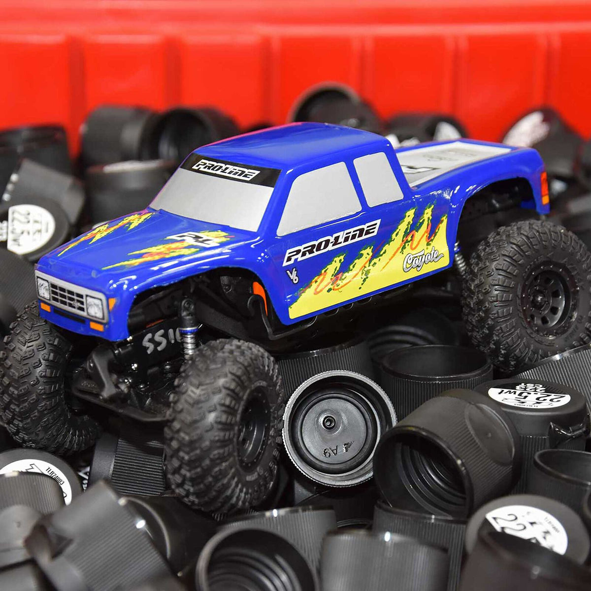 1/30 Pre-Cut Coyote Blue Body Axial SCX30
