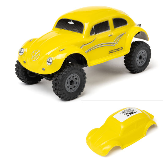 1/30 Pre-Cut VW Bug Yellow Body Axial SCX30