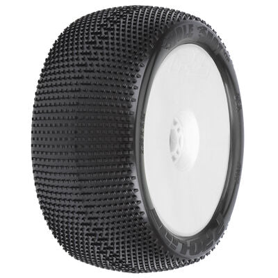 1/8 Hole Shot S3 F/R 4.0" Tyres Mounted 17mm Wht Zero Offst Whls (2)