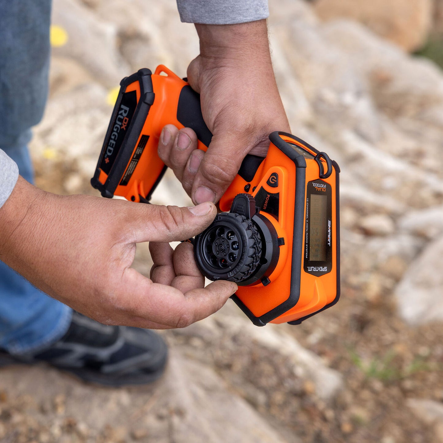 Spektrum DX Rugged+ 12-Channel DSMR+ Transmitter Orange