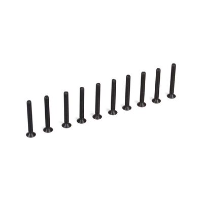 Flat Head Screws M3 x 25mm (10)