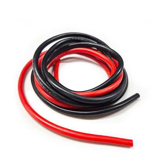 12 AWG Black/Red Wire Set (1m Each)