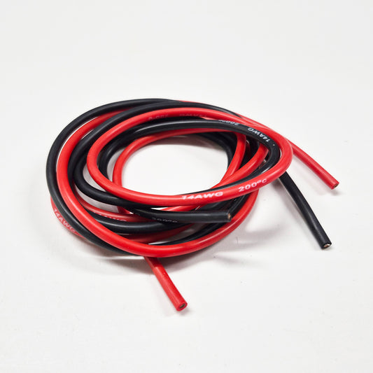 14 AWG Black/Red Wire Set (1m Each)