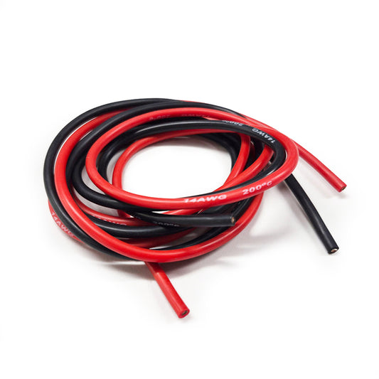 14 AWG Black/Red Wire Set (1m Each)